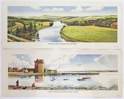 BR(Sc) Carriage Prints, a loose pair comprising - River Spey, Near Craigellachie, Banffshire by