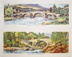 BR(Sc) Carriage Prints, a loose pair comprising - Old Bridge Of Dee, Near Braemar, Aberdeenshire