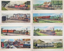 Hamilton Ellis Travel In series Carriage Prints quantity 8 comprising: West Coast Express with