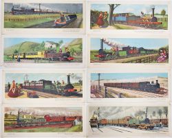 Hamilton Ellis Travel In series Carriage Prints quantity 8 comprising: LNWR Express Brinklow; Leek &