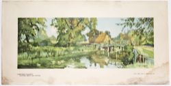 A loose Carriage Print Constable Country (Flatford Bridge and Cottage) by Edwin Byatt. Although