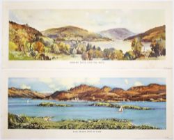 BR(Sc) Carriage Prints, a loose pair comprising - Inveraray Castle, Loch Fyne, Argyll by Jack