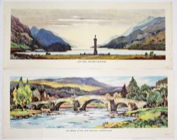 BR(Sc) Carriage Prints, a loose pair comprising - Loch Shiel, Western Highlands by W. Douglas
