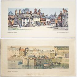 A pair of loose Carriage Prints comprising: Bramham Cross, Yorkshire by Kenneth Steel and Seahouses,