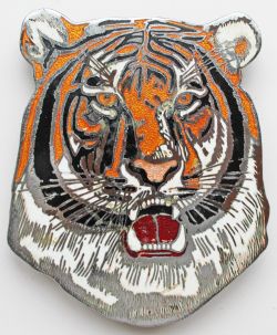 Leyland Tiger bus badge. Measures 6.25in x 5.25in and embossed on rear Manhattan Windsor