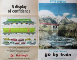 Posters, a pair of double royal 25in x 40in comprising: British Rail Railfreight - A Display of