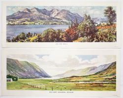 BR(Sc) Carriage Prints, a loose pair comprising - Loch Awe, Argyll by J. McIntosh Patrick and Loch