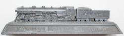 Canadian National Railways pewter paperweight made for the British Empire Exhibition 1924.
