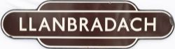 Totem BR(W) FF LLANBRADACH from the former Rhymney railway station between Ystrad Mynach and