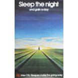 Poster BR SLEEP THE NIGHT AND GAIN A DAY issued in 1975 with an image of a Class 47. Double Royal