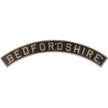 Nameplate BEDFORDSHIRE ex Gresley D49 4-4-0 built at Darlington in 1928 and originally numbered LNER