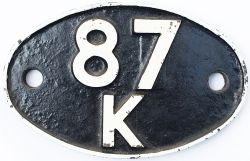 Shedplate 87K Swansea Victoria 1949 to August 1959. This ex LNWR shed, formally coded 4A by the LMS,