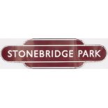 Totem BR(M) HF STONEBRIDGE PARK from the former London & North Western Railway station between