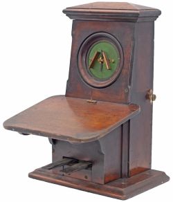Manchester Sheffield and Lincolnshire Railway mahogany cased single needle Telegraph Instrument with