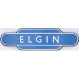 Totem BR(SC) FF ELGIN from the former Highland and Great North of Scotland Railway stations