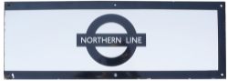 London Underground enamel station frieze sign NORTHERN LINE. In very good condition with minor
