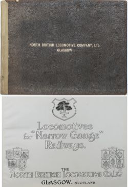 North British Locomotive Company Glasgow official catalogue of Narrow Gauge Locomotives 1912.