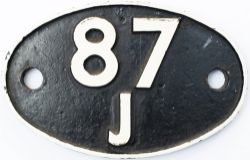 Shedplate 87J Fishguard Goodwick 1949 to September 1963. This ex GWR shed had a small allocation