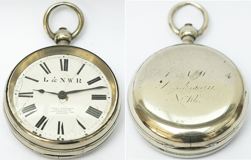 London & North Western Railway pre grouping nickel cased pocket watch with an English Lever fusee
