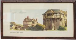 Carriage Print STOKESAY CASTLE near LUDLOW, SHROPSHIRE by Frank Sherwin, R.I. from the Western