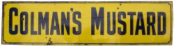 Advertising enamel sign COLMAN'S MUSTARD. In very good condition with minor edge chipping and