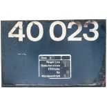 Diesel locomotive flamecut cabside panel 40023 ex British Railways Diesel originally numbered D223