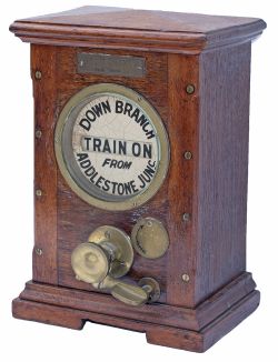 London & South Western Railway Sykes Lock and Block accepting instrument complete with plunger and