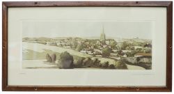 Carriage print NORWICH from an original etching by W.Lee-Hankey R.W.S. R.O.I. A very rare print from