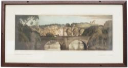 Carriage Print KNARESBOROUGH near HARROGATE from an original etching by Cyril H. Baraud. from the