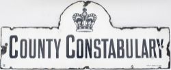 Enamel police sign COUNTY CONSTABULARY