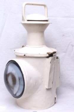 British Railways Loco Lamp embossed on base BR(A) denoting Ashford. Rotating drum to show clear or