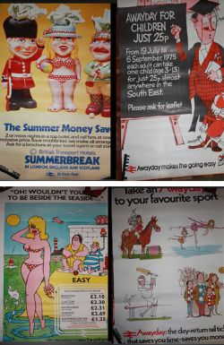 British Rail Posters, qty4 comprising: Summer Break; Awayday For Children; To Be Beside The Seaside;
