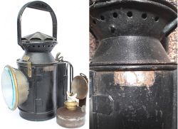 SR 4 aspect Handlamp with reservoir and BR/SR burner and brass numberplate 2152 affixed to the