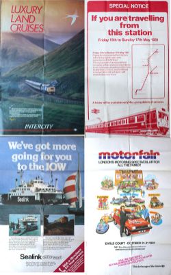 Posters quantity 4 Double Royal 40in x 25in to include: Intercity Luxury Land Cruises – The Scottish