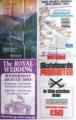 Posters quantity 4 Double Royal 40in x 25in to include: Intercity Luxury Land Cruises – The Scottish