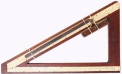 A delightful, previously unseen GWR draughtsman's Set Square manufactured from wood with inlay