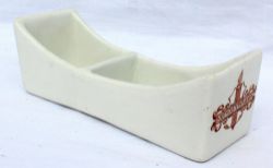 SER 2 compartment china Preserve/ Hors d'oeuvre Dish in excellent, undamaged condition. Measures 5.