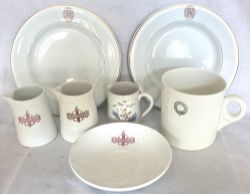 Collection of Chinaware to include: Southern Railway floral pattern small Milk Jug, fully titled
