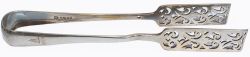 A Pair of GER Asparagus Serving Tongs clearly marked with G.E.R. and Batswing logo. Measures 9.