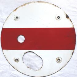 Ground Signal enamel Disc measuring 15in diameter.