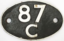 Shedplate 87C Danygraig 1949 to January 1960 for steam, March 1964 totally. This ex R&SBR shed was