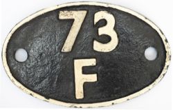 Shedplate 73F Ashford October 1958 to June 1962 for steam, 1968 completely. This ex SR shed,
