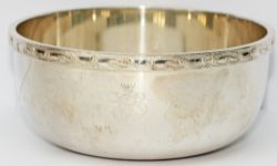 Venice Simplon Orient Express silverplate Nut / Nibbles bowl marked VSOE with the crown logo and