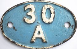 Shedplate 30A Stratford 1949-September 1962 for steam. The ex GER shed at Stratford had the