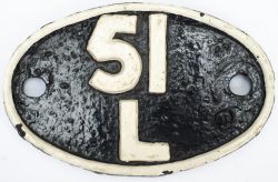 Shedplate 51L Thornaby until 1973. This purpose built BR shed inherited the steam allocation of