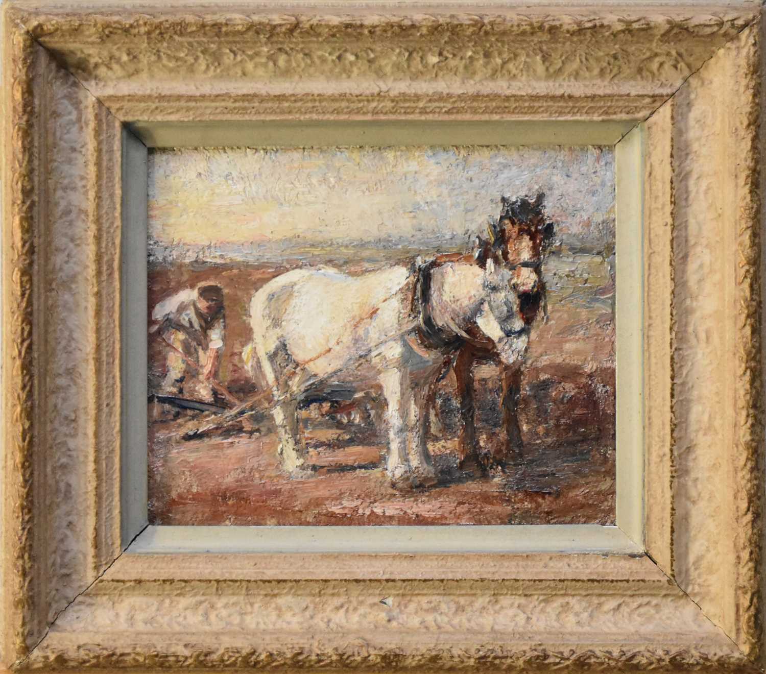 Harry Fidler RBA ROI (British 1856-1935) Plough-Team