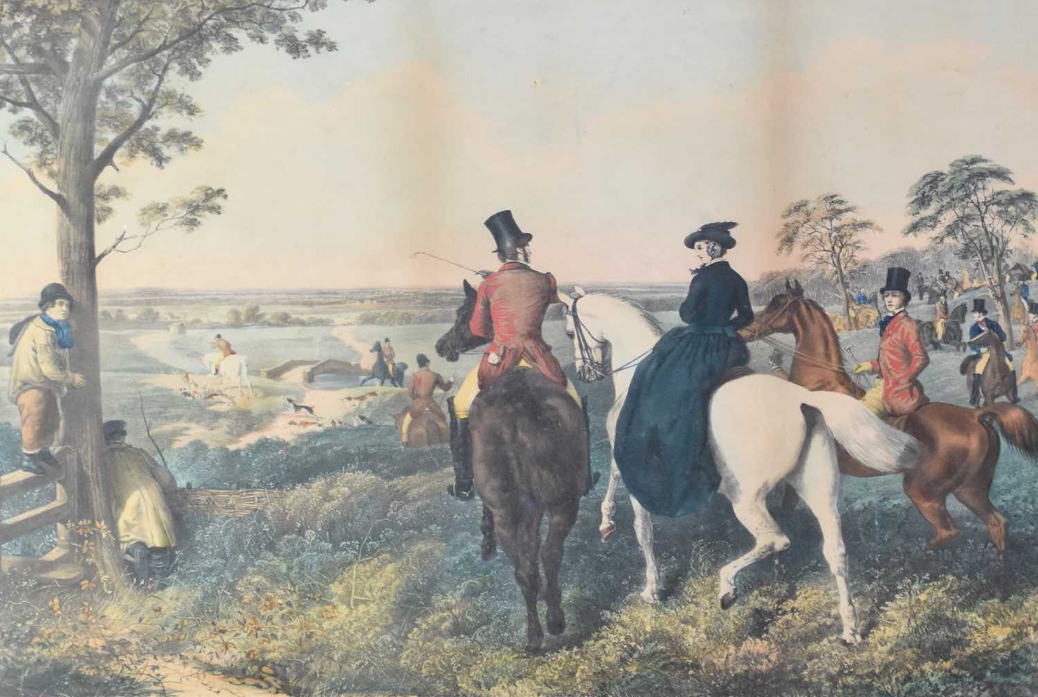 After John Frederick Herring (1795-1865) Fox Hunting, The Start - Image 3 of 4