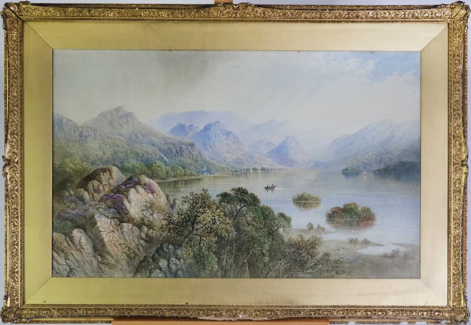 Cornelius Pearson (British 1805-1891) Large Watercolour of Derwentwater