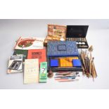 A collection of Edwardian and later artist materials