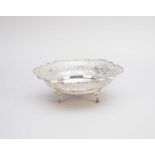 A George V silver pierced bowl